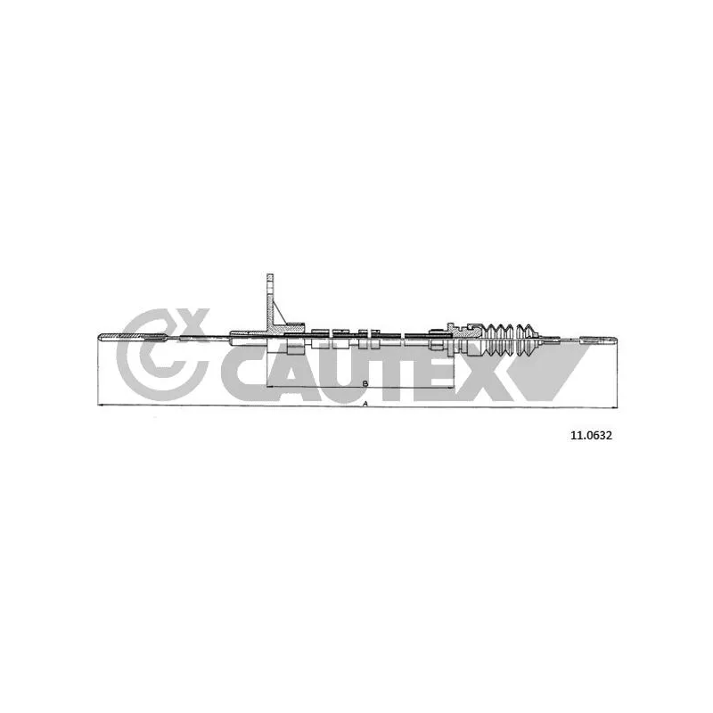 Câble d'accélération CAUTEX 763098