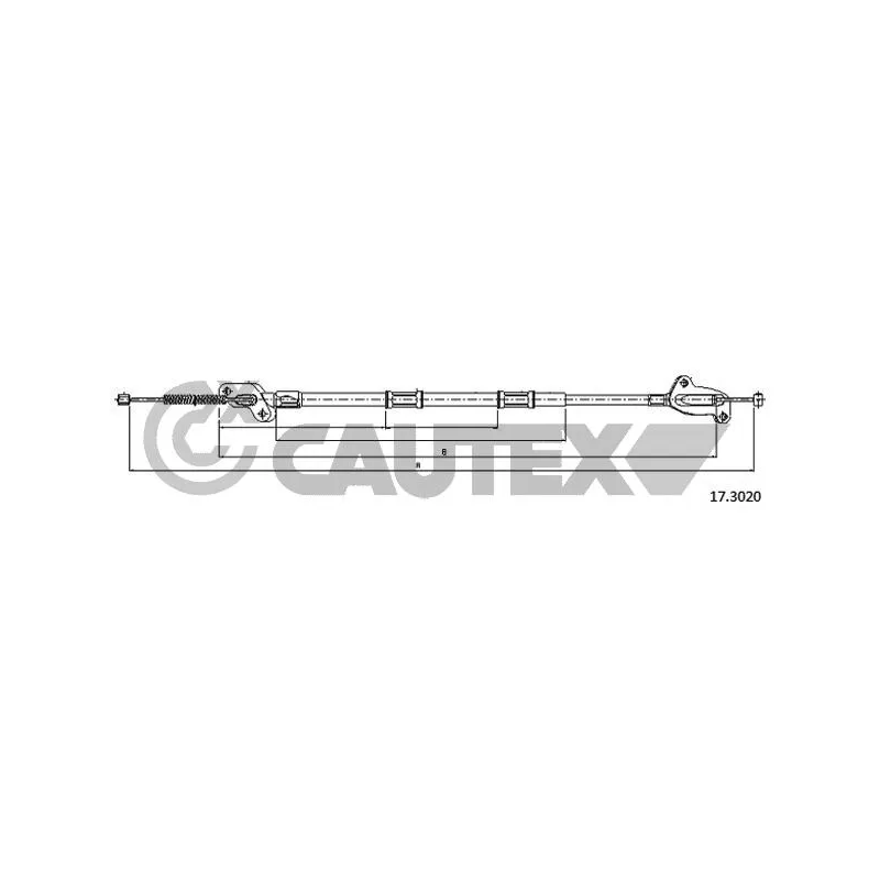 Tirette à câble, frein de stationnement CAUTEX 763143