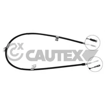 Tirette à câble, frein de stationnement CAUTEX 763250