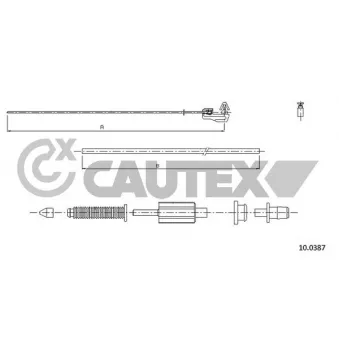 Câble d'accélération CAUTEX 765771