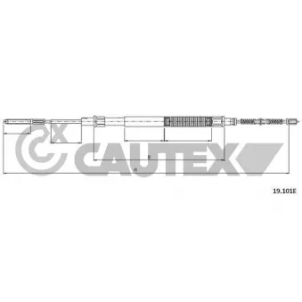 Tirette à câble, frein de stationnement CAUTEX 765776
