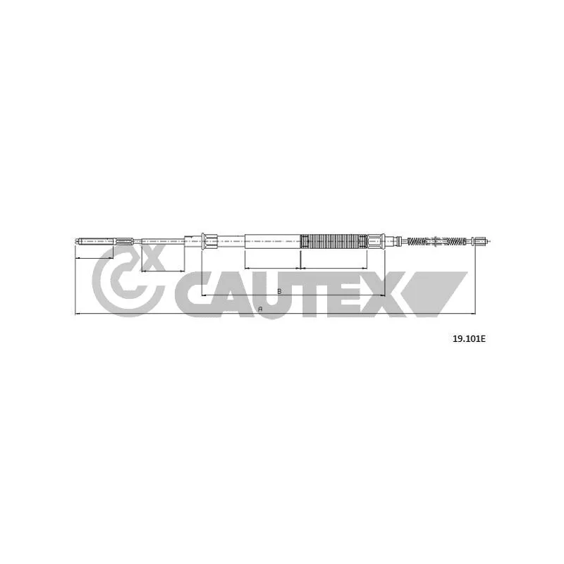 Tirette à câble, frein de stationnement CAUTEX 765776