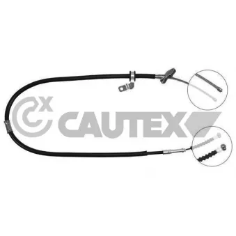 Tirette à câble, frein de stationnement CAUTEX 765789
