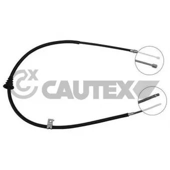 Tirette à câble, frein de stationnement CAUTEX 765790