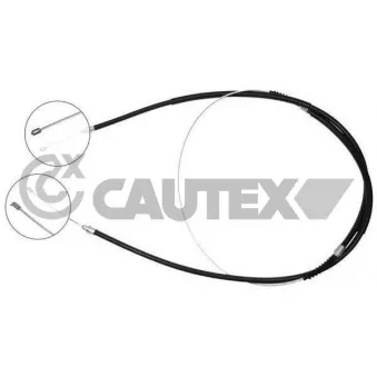 Tirette à câble, frein de stationnement CAUTEX 765832