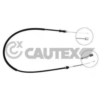 Tirette à câble, frein de stationnement CAUTEX 765849