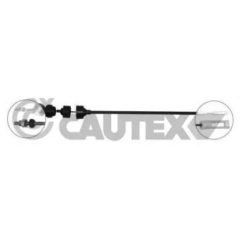 Tirette à câble, commande d'embrayage CAUTEX 765855