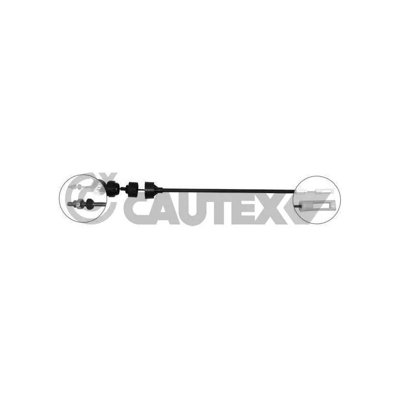 Tirette à câble, commande d'embrayage CAUTEX 765855