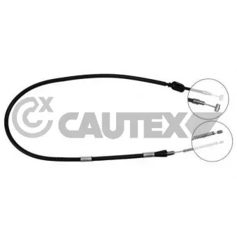 Tirette à câble, frein de stationnement CAUTEX 765864
