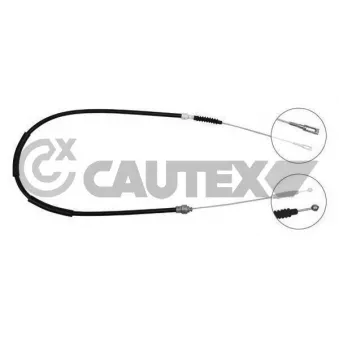 Tirette à câble, frein de stationnement CAUTEX 765974