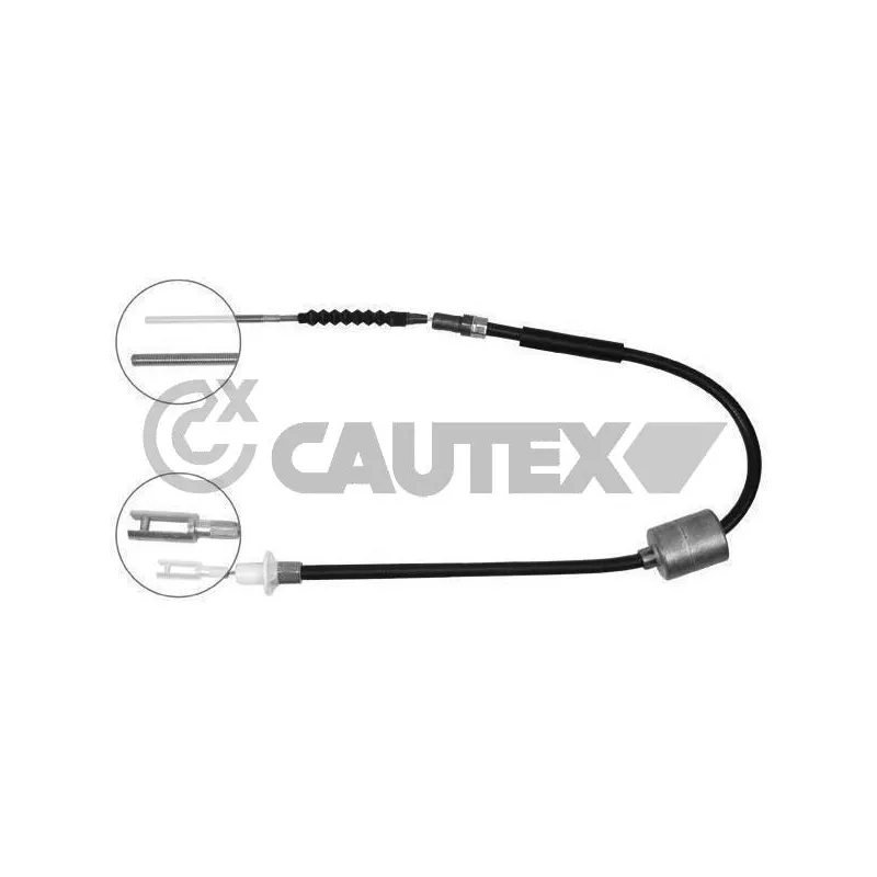 Tirette à câble, commande d'embrayage CAUTEX 766102