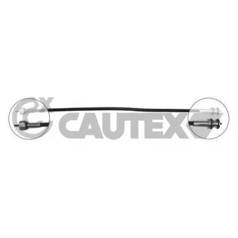 Câble flexible de commande de compteur CAUTEX 766148