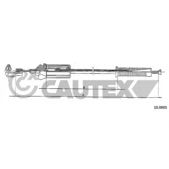 Câble d'accélération CAUTEX 766205