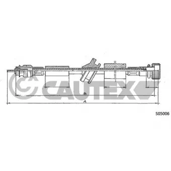 Câble flexible de commande de compteur CAUTEX 766216