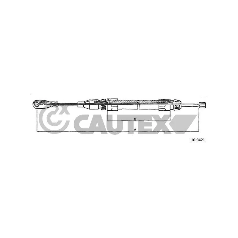 Tirette à câble, frein de stationnement CAUTEX 766236