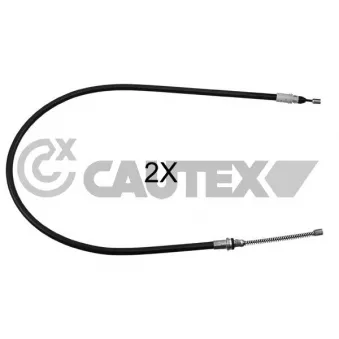 Tirette à câble, frein de stationnement CAUTEX 766305