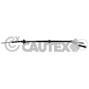 Tirette à câble, commande d'embrayage CAUTEX 766310