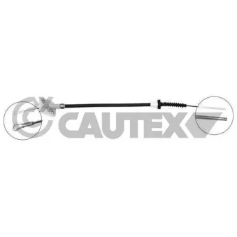 Tirette à câble, commande d'embrayage CAUTEX 766349