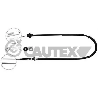 Tirette à câble, commande d'embrayage CAUTEX 766358