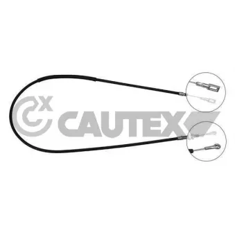 Tirette à câble, frein de stationnement CAUTEX 907797
