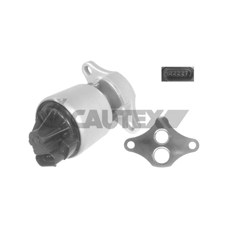 Vanne EGR, commande des gaz d'échappement CAUTEX 960014
