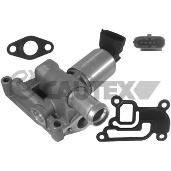 Vanne EGR, commande des gaz d'échappement CAUTEX 960019