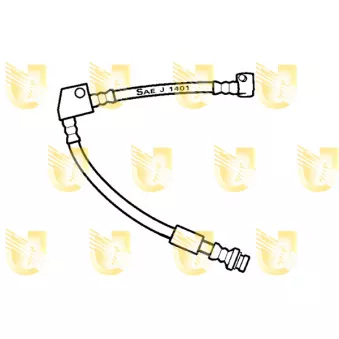 Flexible de frein avant gauche UNIGOM 377013