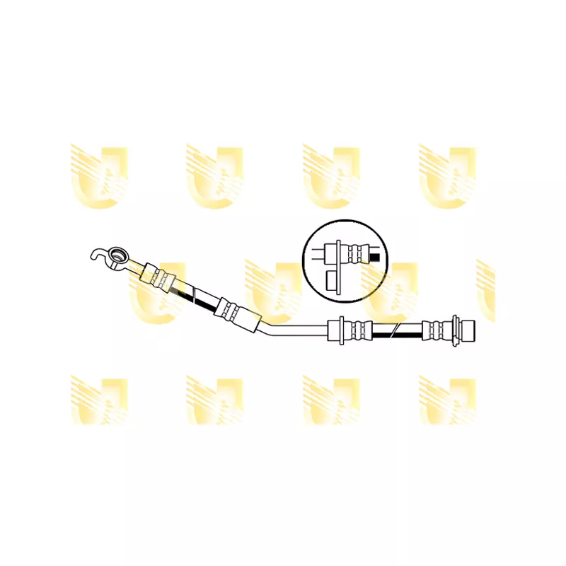 Flexible de frein avant gauche UNIGOM 378403