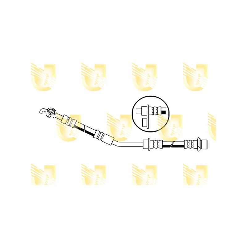 Flexible de frein avant gauche UNIGOM 378405
