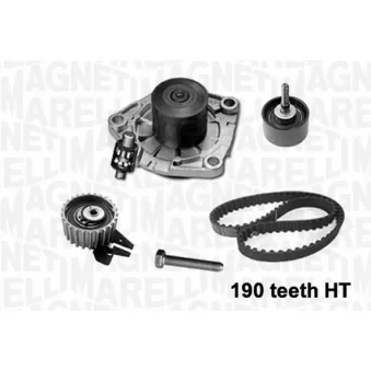Pompe à eau + kit de courroie de distribution MAGNETI MARELLI 341401040001