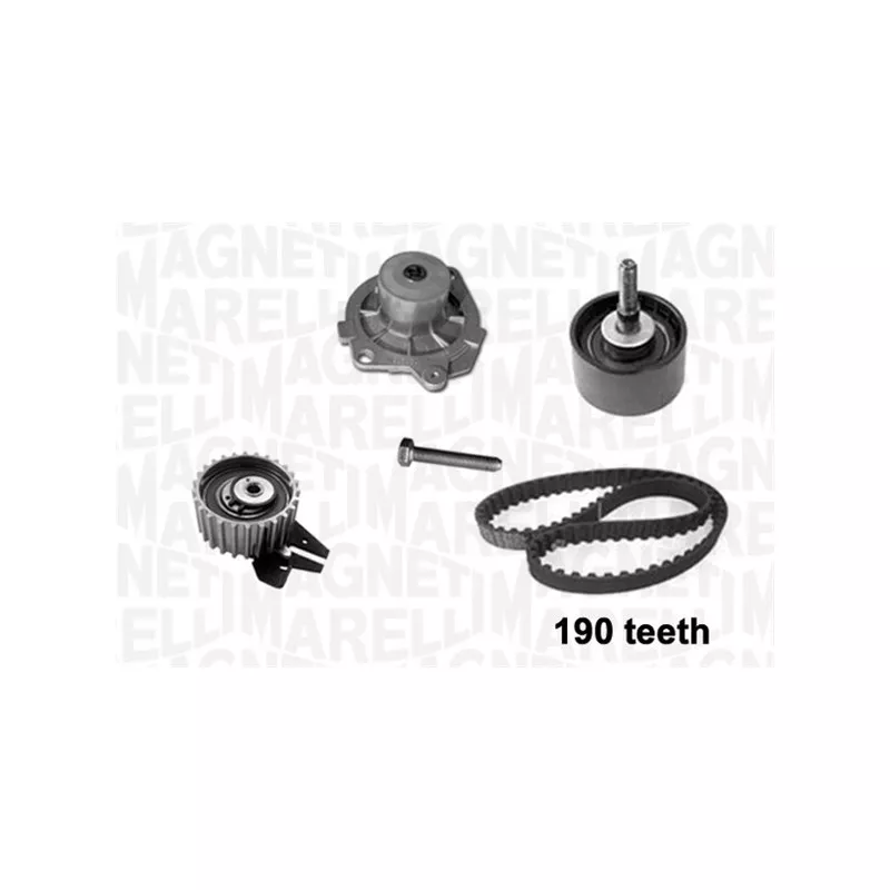 Pompe à eau + kit de courroie de distribution MAGNETI MARELLI 341401050001