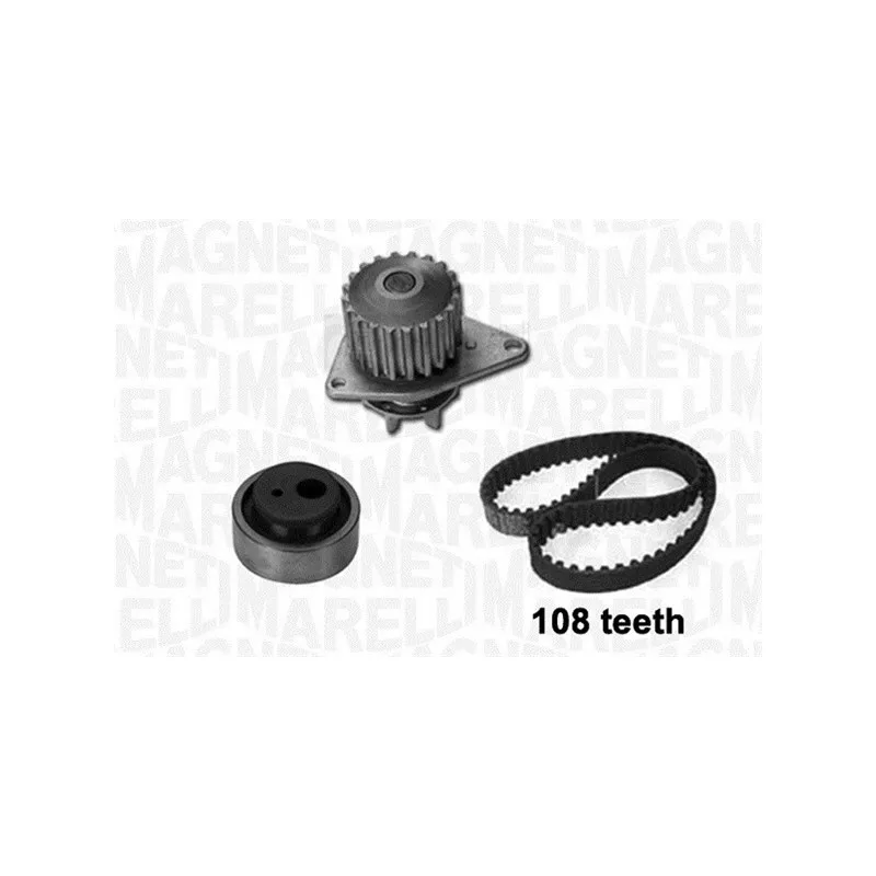 Pompe à eau + kit de courroie de distribution MAGNETI MARELLI 341401950001
