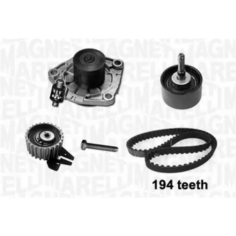 Pompe à eau + kit de courroie de distribution MAGNETI MARELLI 341404050001