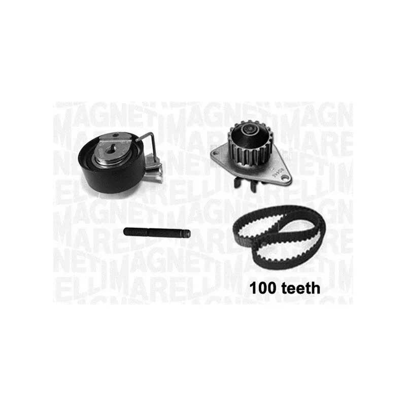 Pompe à eau + kit de courroie de distribution MAGNETI MARELLI 341405320001