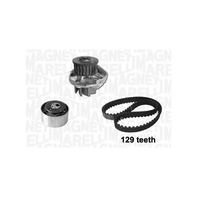 Pompe à eau + kit de courroie de distribution MAGNETI MARELLI 341405810003