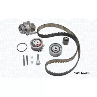 Pompe à eau + kit de courroie de distribution MAGNETI MARELLI 341405860001