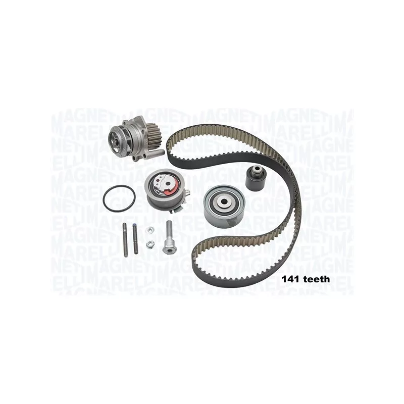 Pompe à eau + kit de courroie de distribution MAGNETI MARELLI 341405860001