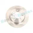 Jeu de 2 disques de frein arrière RAP BRAKES R-D0040 - Visuel 1