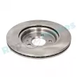 Jeu de 2 disques de frein arrière RAP BRAKES R-D0090 - Visuel 3
