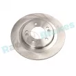 Jeu de 2 disques de frein arrière RAP BRAKES R-D0092 - Visuel 1