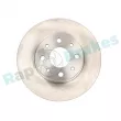Jeu de 2 disques de frein arrière RAP BRAKES R-D0098 - Visuel 1