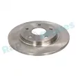 Jeu de 2 disques de frein arrière RAP BRAKES R-D0103 - Visuel 2