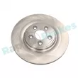 Jeu de 2 disques de frein arrière RAP BRAKES R-D0108 - Visuel 1