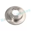 Jeu de 2 disques de frein arrière RAP BRAKES R-D0132 - Visuel 1