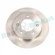 Jeu de 2 disques de frein arrière RAP BRAKES R-D0147 - Visuel 1