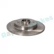 Jeu de 2 disques de frein arrière RAP BRAKES R-D0157 - Visuel 2