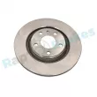 Jeu de 2 disques de frein arrière RAP BRAKES R-D0195 - Visuel 1