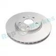 Jeu de 2 disques de frein avant RAP BRAKES R-D0199C - Visuel 1