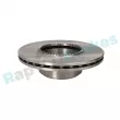 Jeu de 2 disques de frein arrière RAP BRAKES R-D0206 - Visuel 3