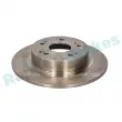 Jeu de 2 disques de frein arrière RAP BRAKES R-D0209 - Visuel 2